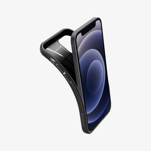 ACS01617 - iPhone 12 Pro Max Case Liquid Air in black showing the back